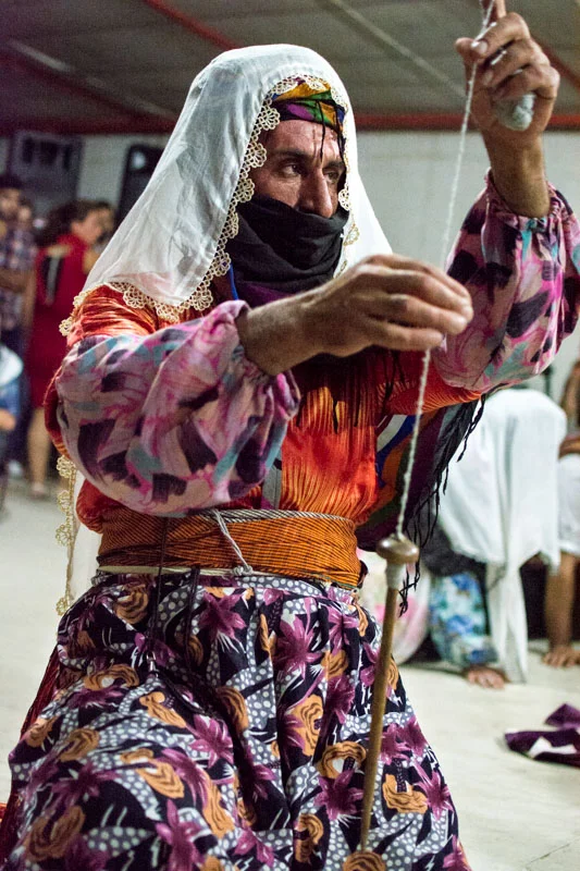 Emre as a shepherdess.