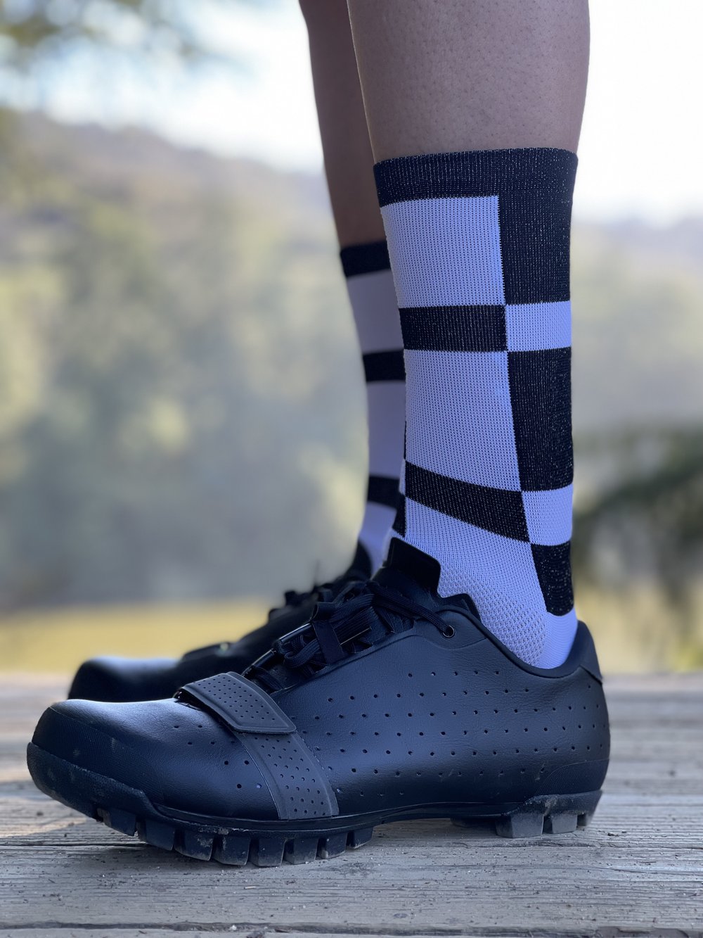 Check Mate Blue Socks