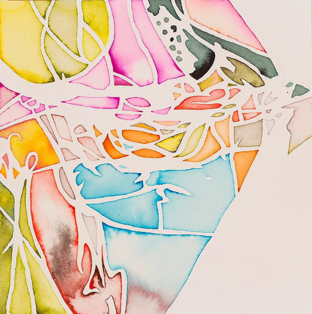Georgetown No. 1 2014 watercolor and ink on paper 7.5 x 7.5 inches