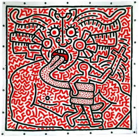 The Political Line by Keith Haring
