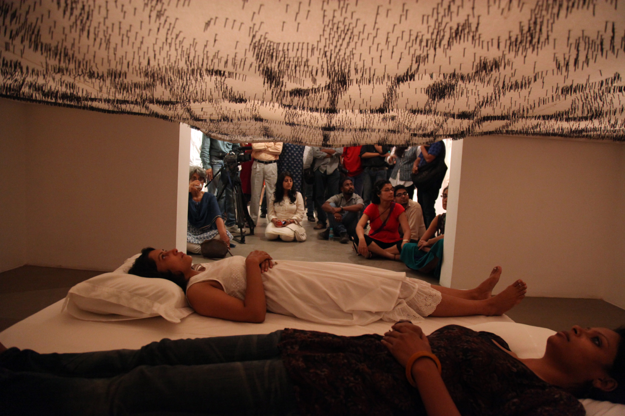 Shroud Reader, 2012. Performance.