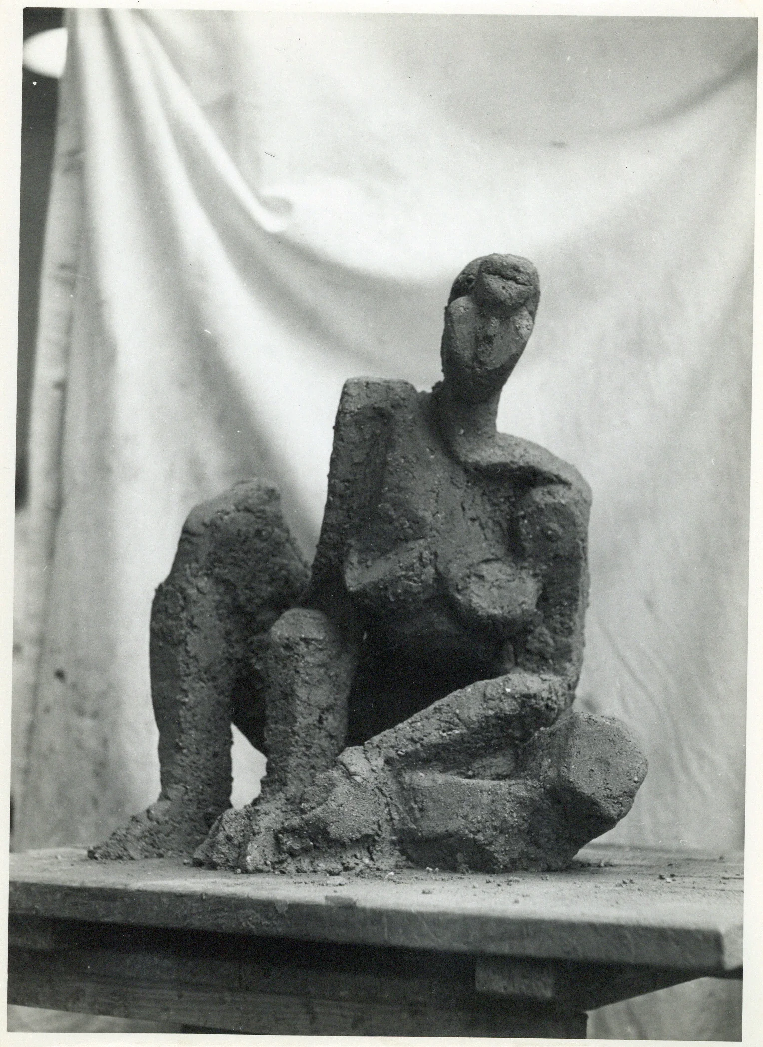 Krishna Reddy_Milan-Marino Marini studio in the fifties_terracotta_22in x 17in_Ed 1 of 5+AP_2016