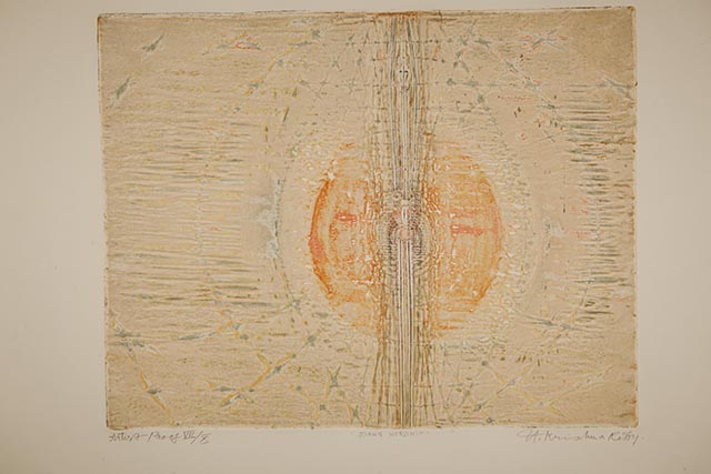 Krishna Reddy, ‘Dawn Worship’, 1973. Image courtesy the artist and Experimenter.