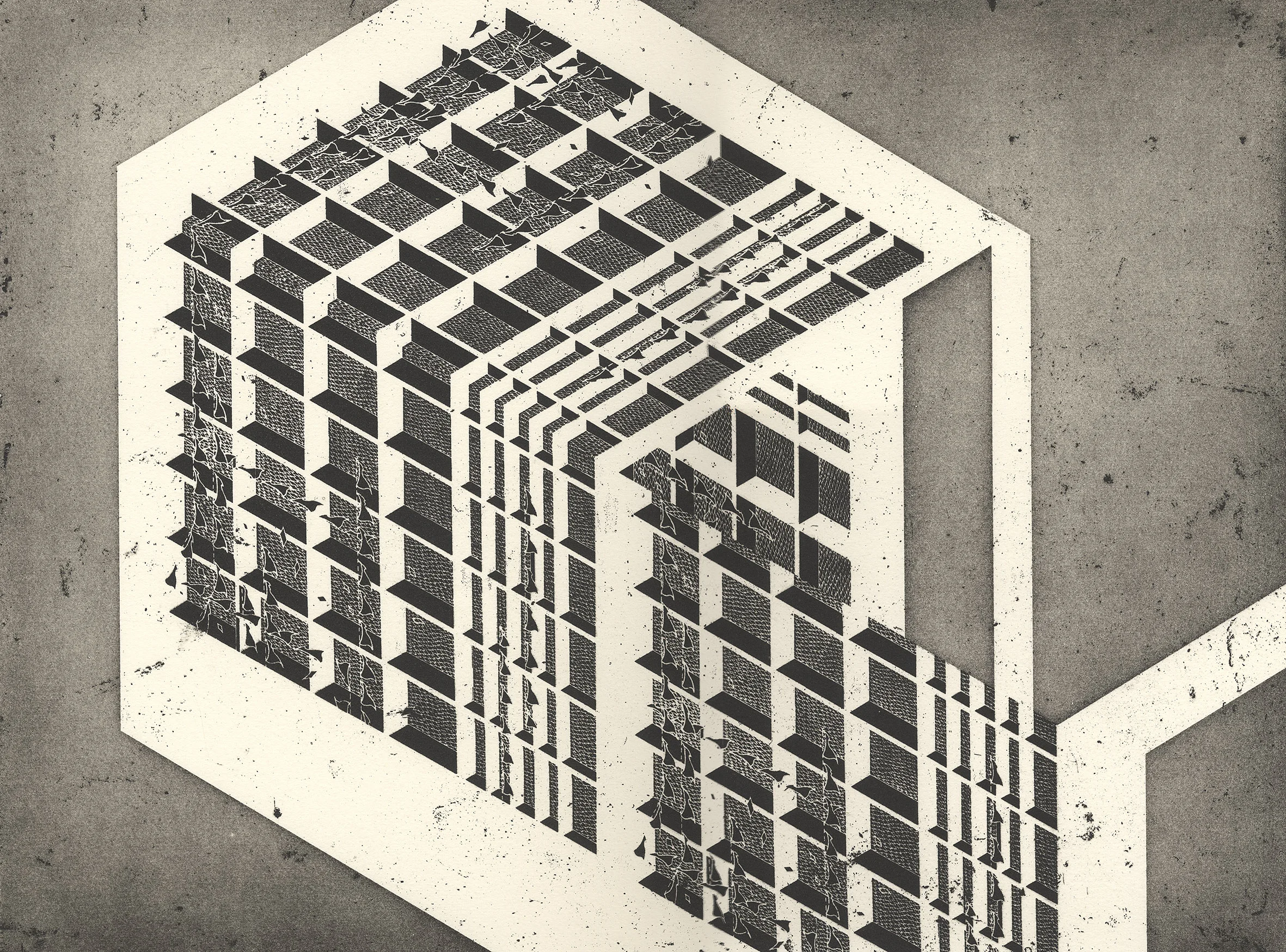 Seher Shah, ‘Unit Objects (house)’, 2014, portfolio of 7 etchings and aquatint on paper, 58.4 x 66 cm, edition 15/20. Image courtesy the artist and Nature Morte.