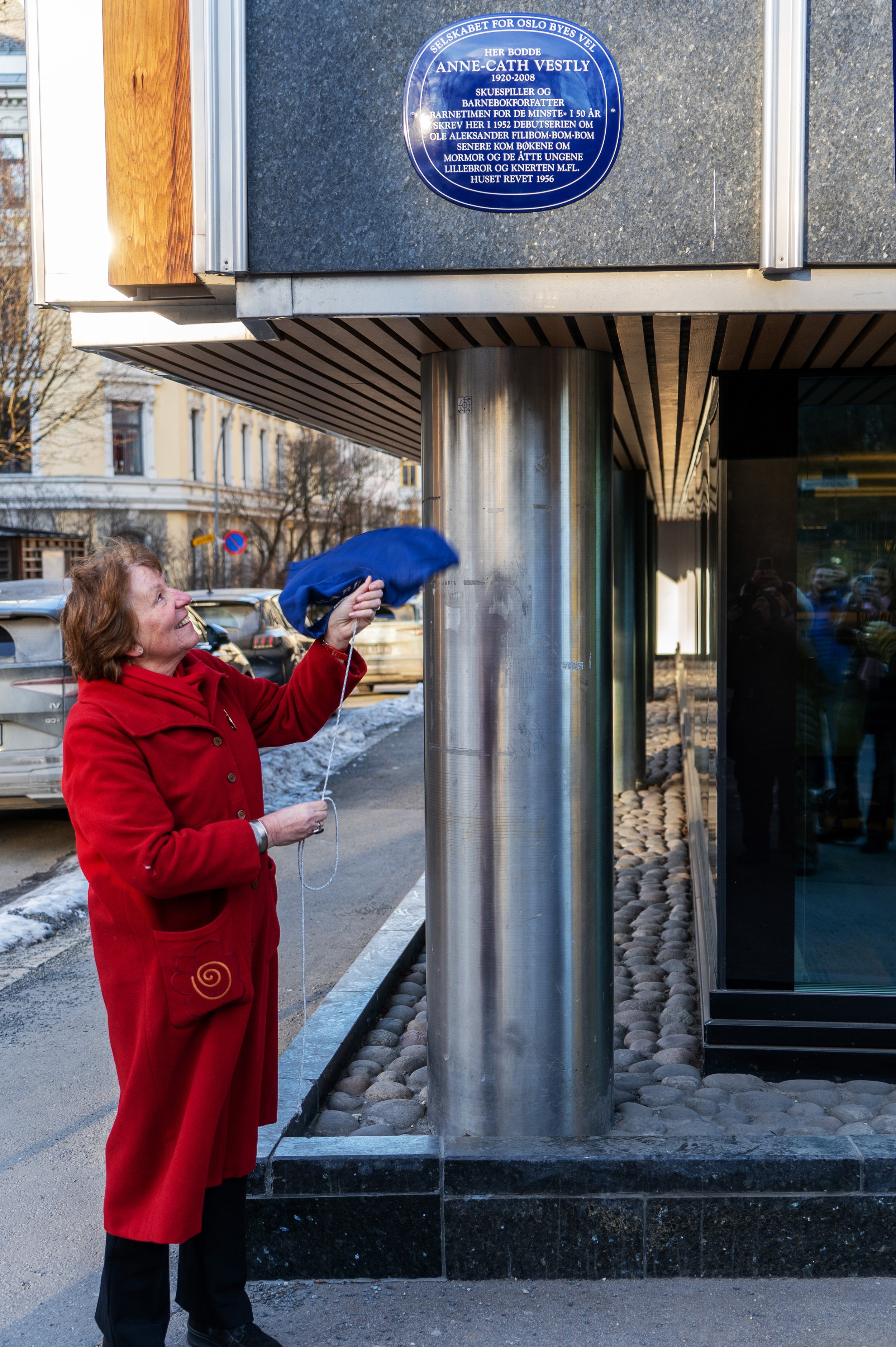  Ordfører Marianne Borgen avduker skiltet 
