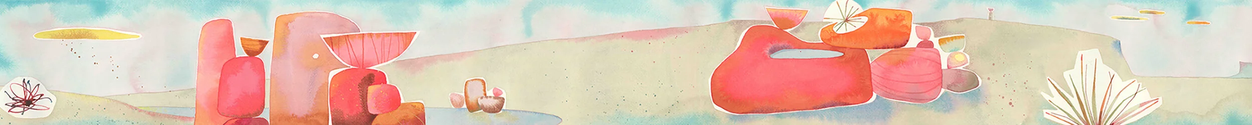Flinders To Fleurieu #1. Watercolour on Arches, 300mm x 2500mm.