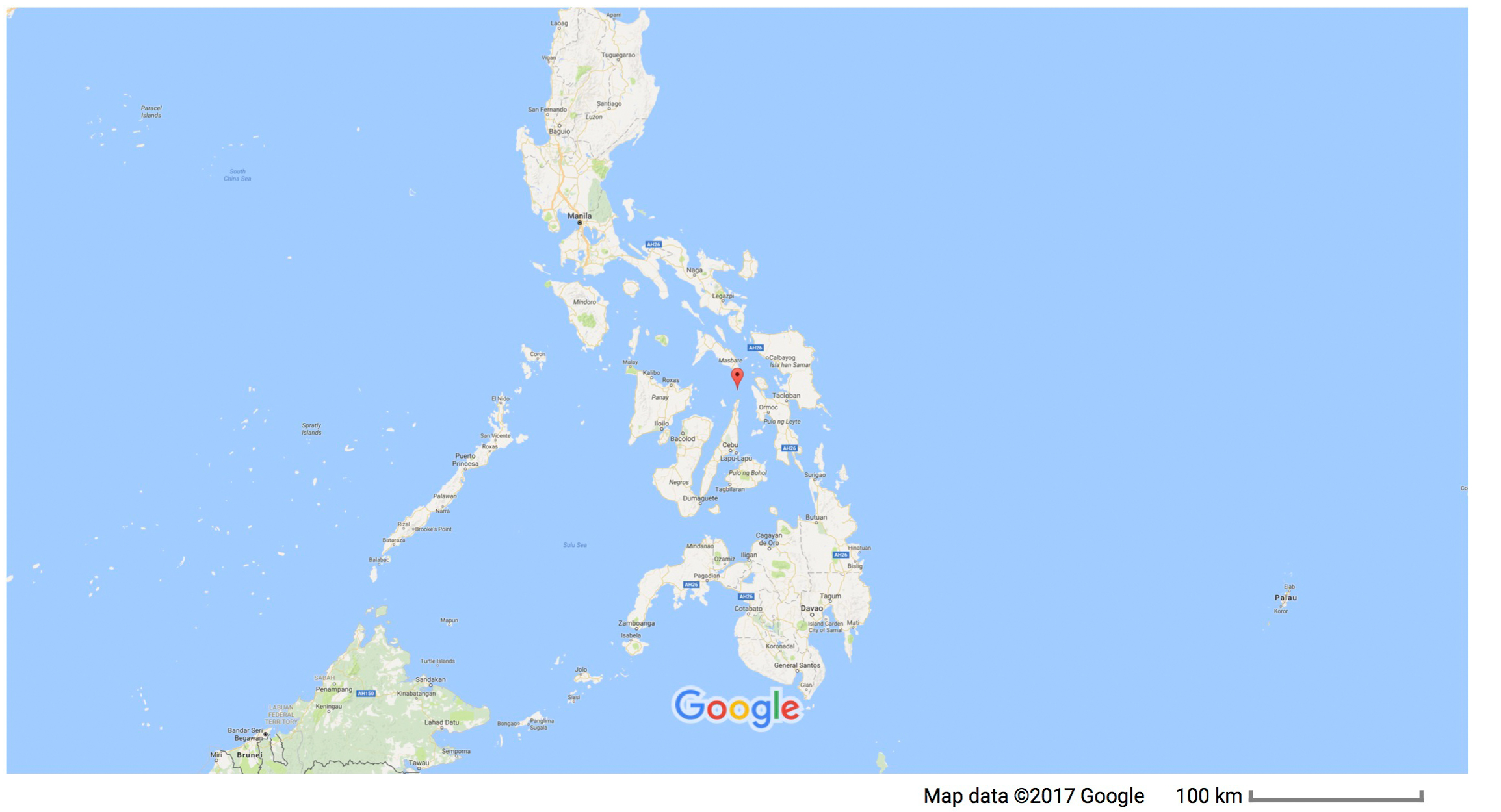 Gato Island is in the Visayan Sea in the central Philippines.