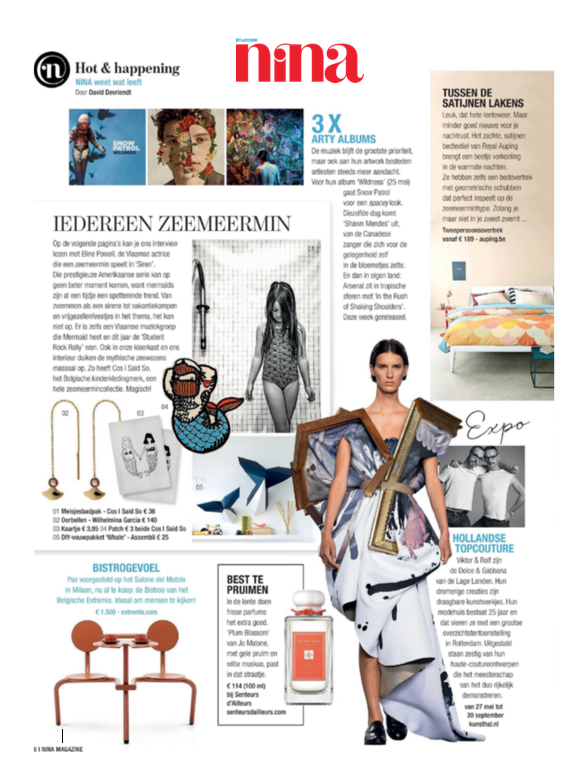 NINA MAGAZINE , Het Nieuwsblad 20.05.18