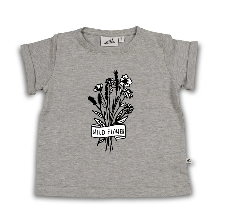 Wild Flower - Heather Grey T-shirt.jpg