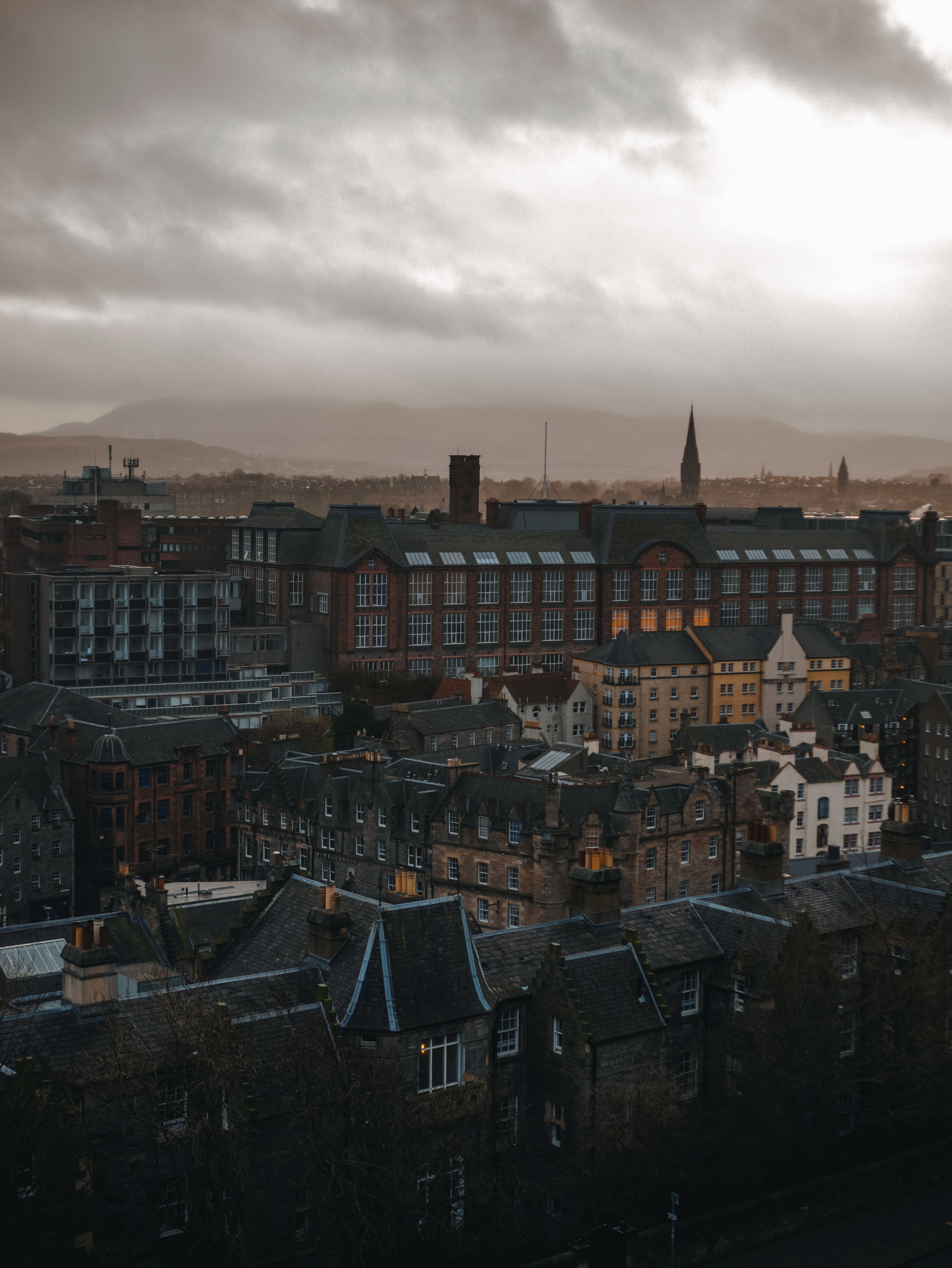 Rooftops in Edinburgh