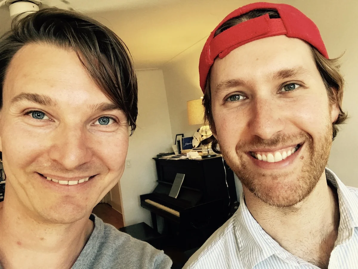 Max Frankl and Nir Felder in Brooklyn, 2017