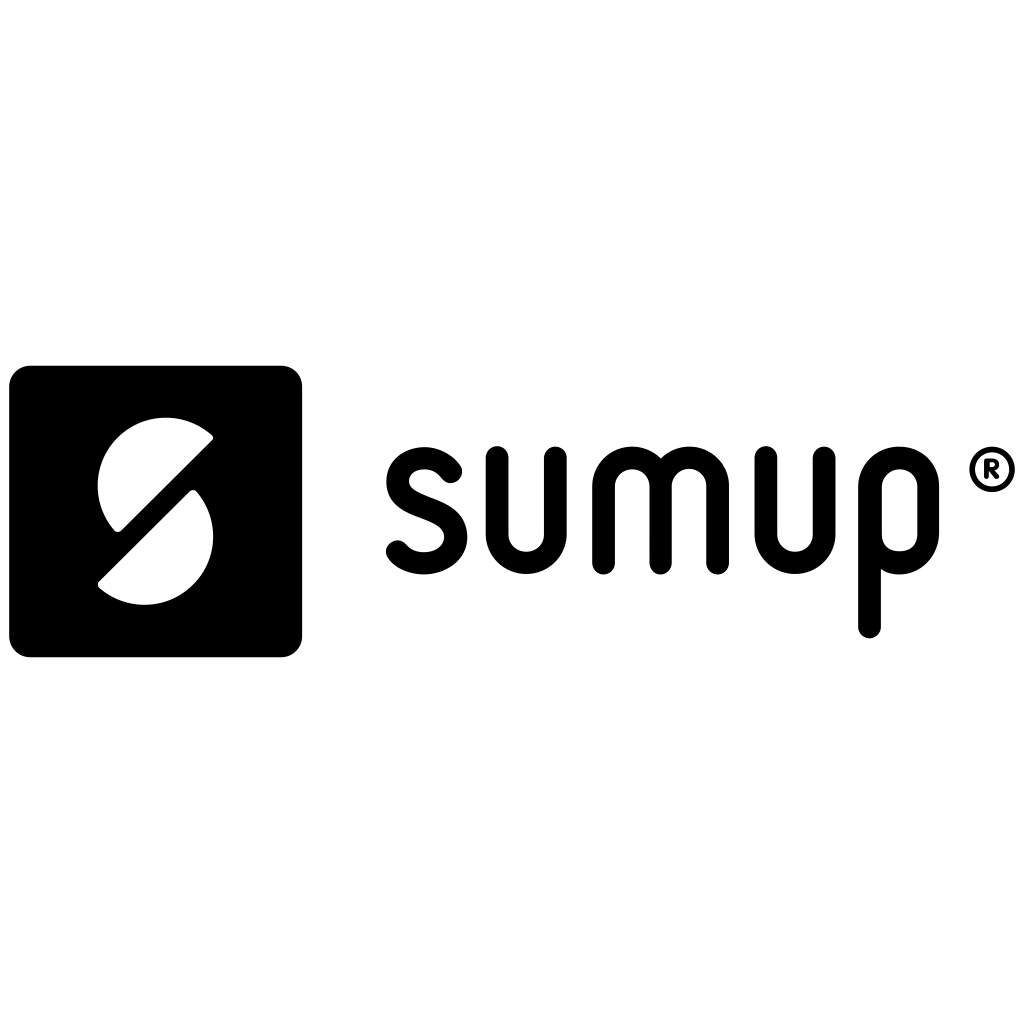 SumUp logo in black text.