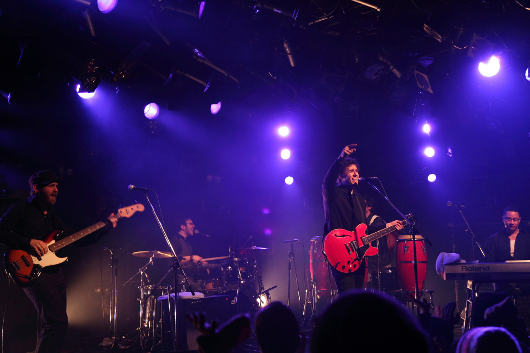 Joey and The Reign Of Kindo performing in Tokyo, Japan.