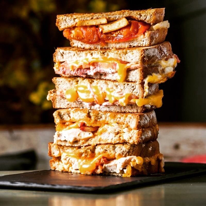 Which would you like: Cajun Chicken Melt : Chicken &amp; Bacon Melt : Vegan Brocomoli Melt #melts #itsnotjustasandwich #grilledcheese