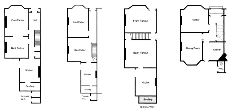 Cambridge architects - the four most common Victorian terraced house layouts in Cambridge