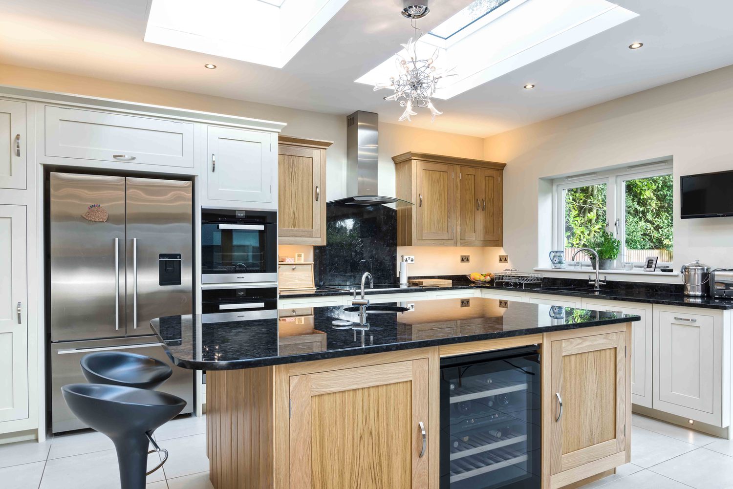 The kitchen of a house extension by Harvey Norman Architects St Albans