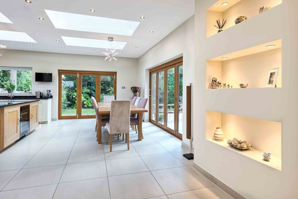 Another dining room view a house extension by Harvey Norman Architects St Albans