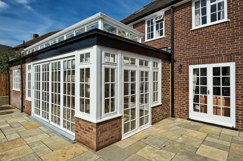 Outside doors and windows of a house extension by Harvey Norman Architects St Albans