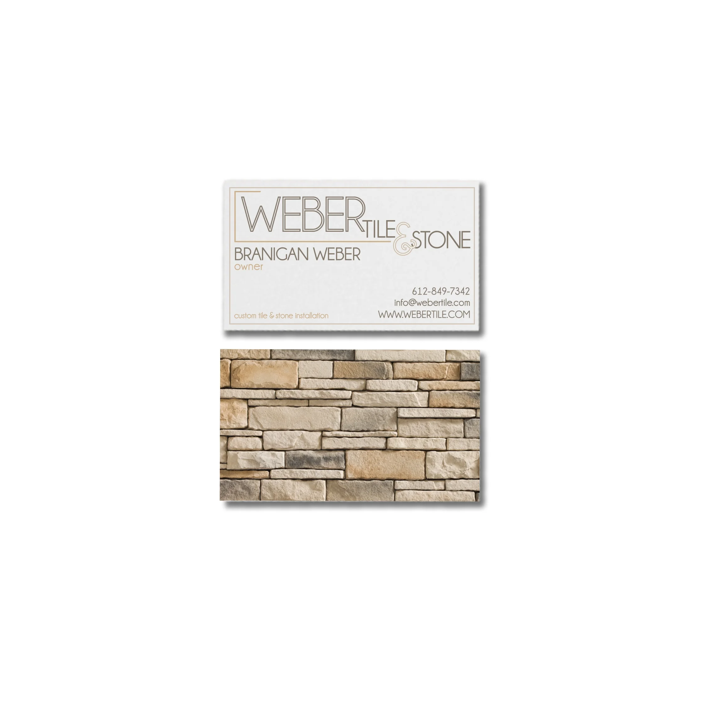 Weber Tile Stone Branding Package Lmno Design Co