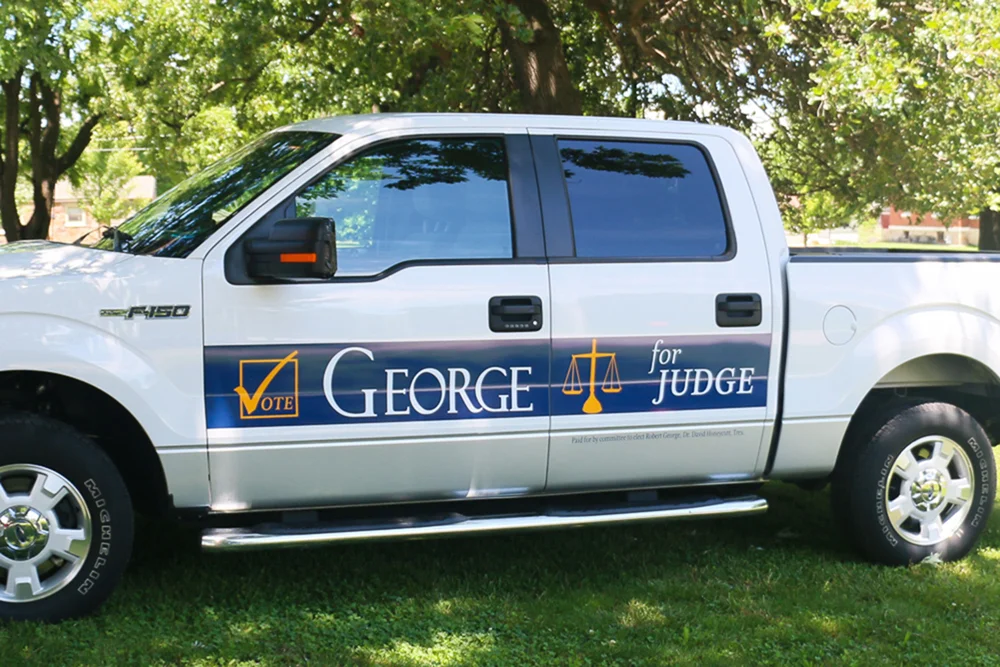 Custom Designed Vinyl for Campaign