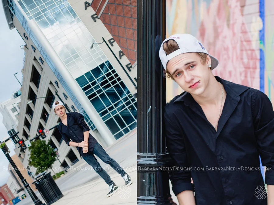 Senior guy on city street