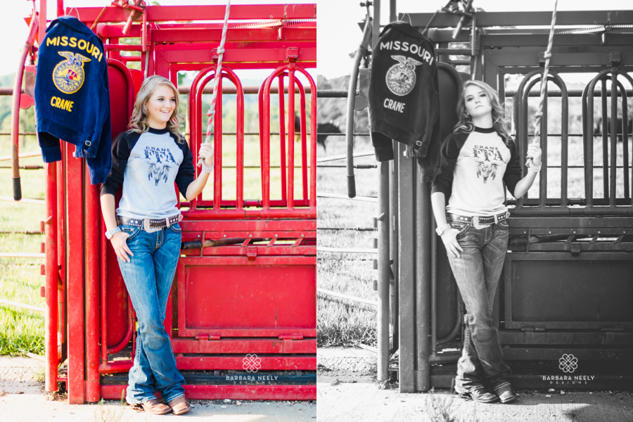 Best FFA Country Girl on a Farm Senior Pictures in Southwest Missouri