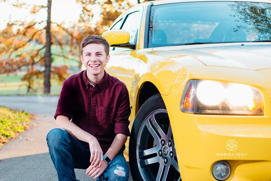 Awesome Senior Guy Pictures with a Car in Southwest Missouri