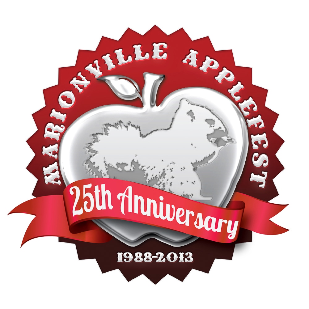 Marionville Applefest - 25th Anniversary Logo