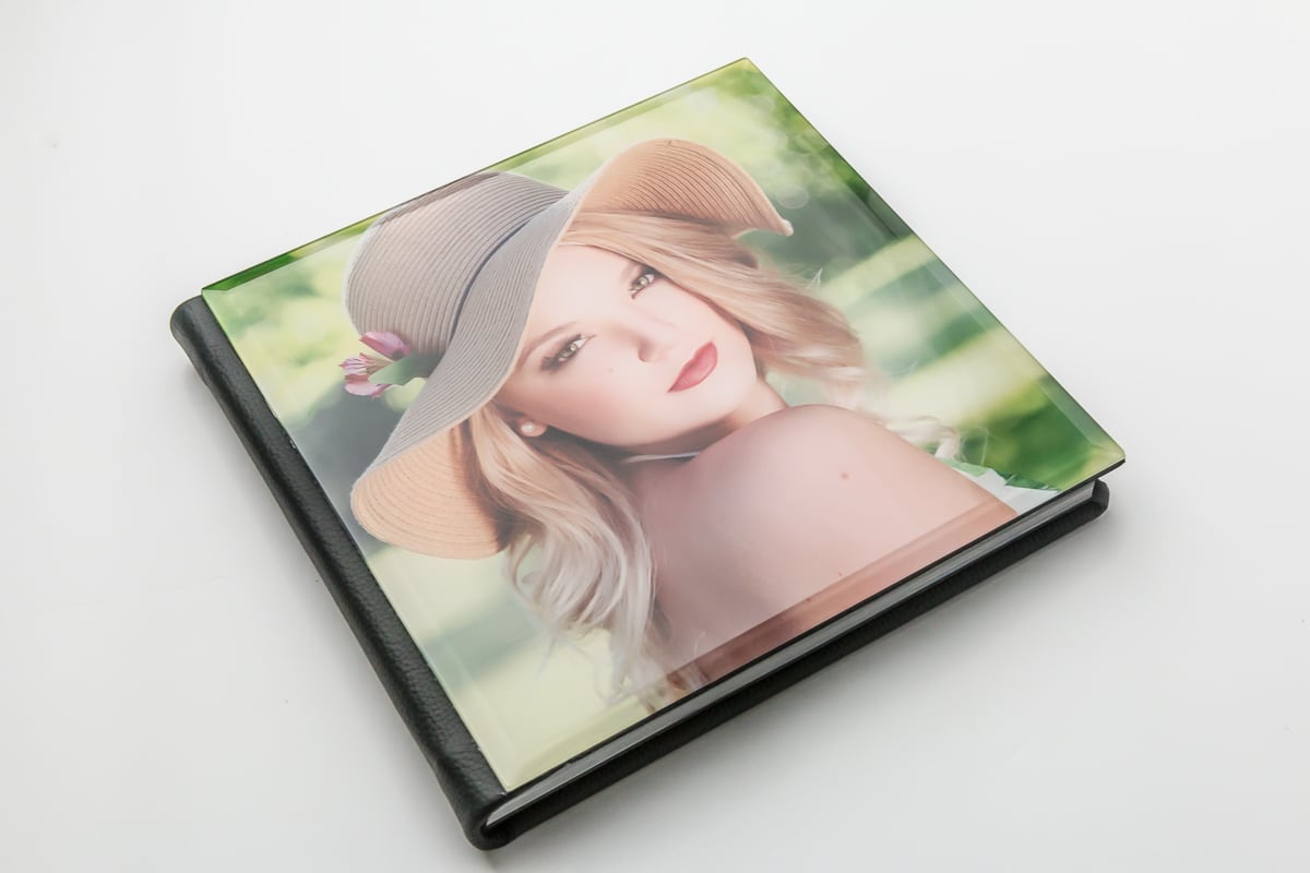 gorgeous acrylic and leather cover albums