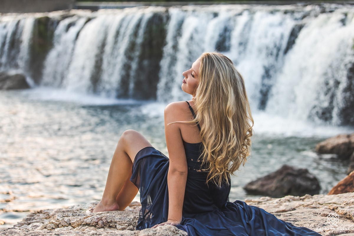natural senior pictures at a waterfall in summer__.jpg
