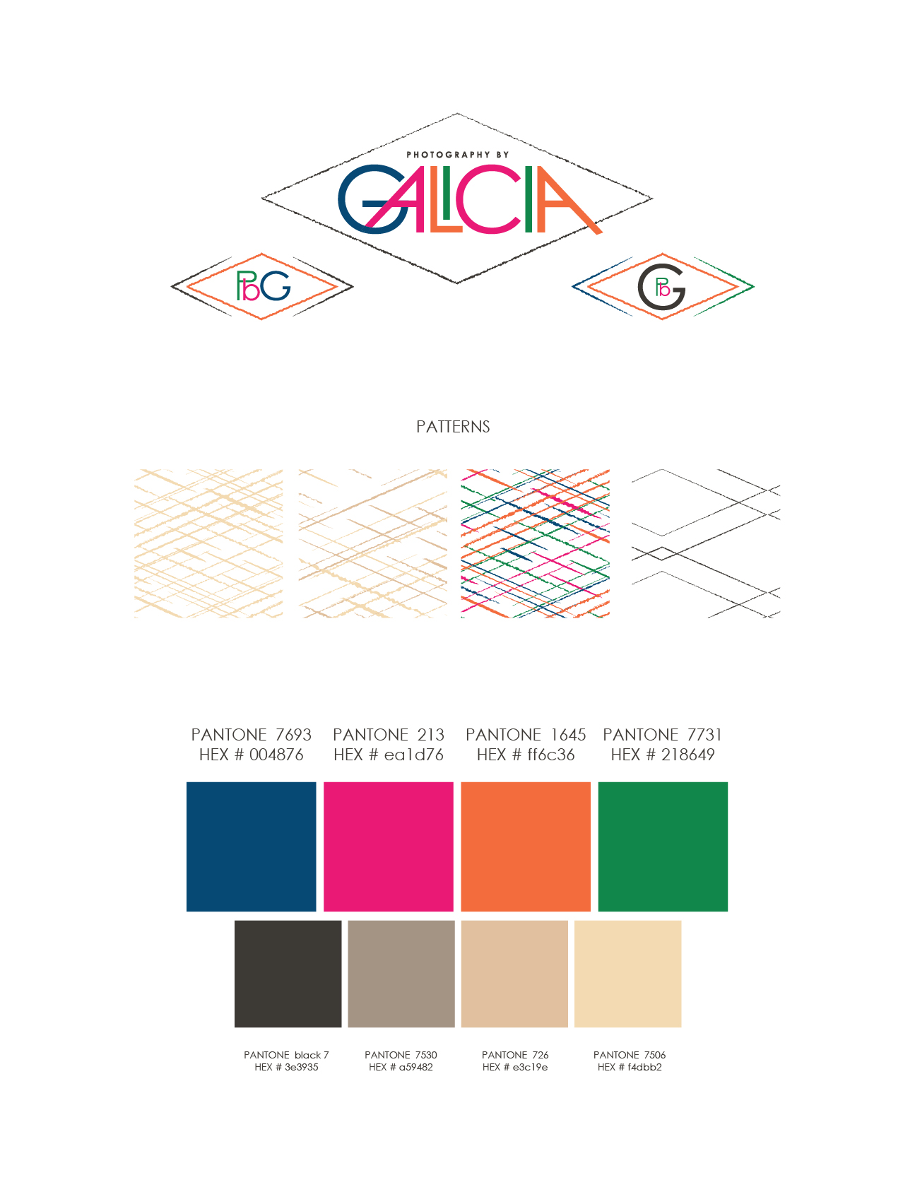 Photography by Galicia final brand guide