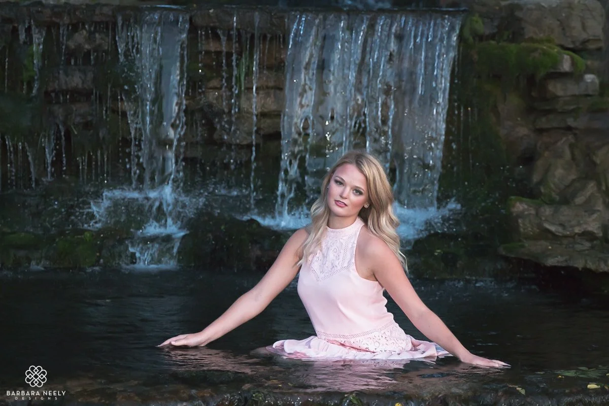 waterfall senior pictures on location in southwest Missouri.jpg