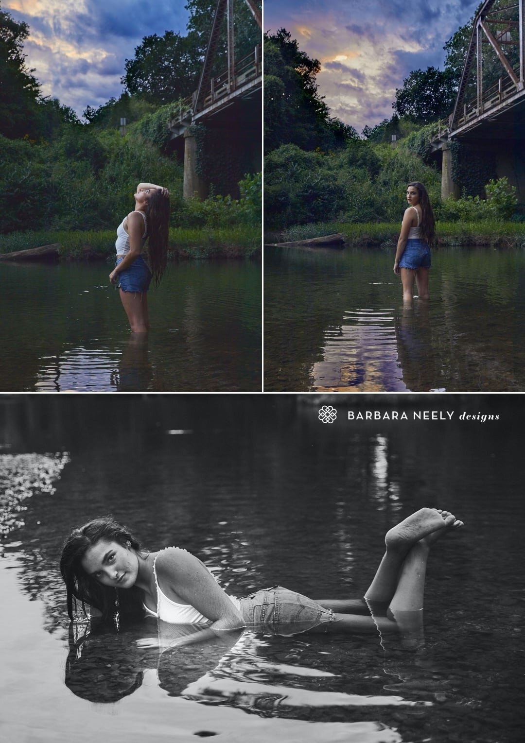 senior photos in the creek2.jpg