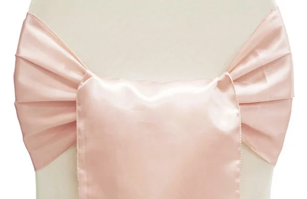 Blush Satin Chair Sash