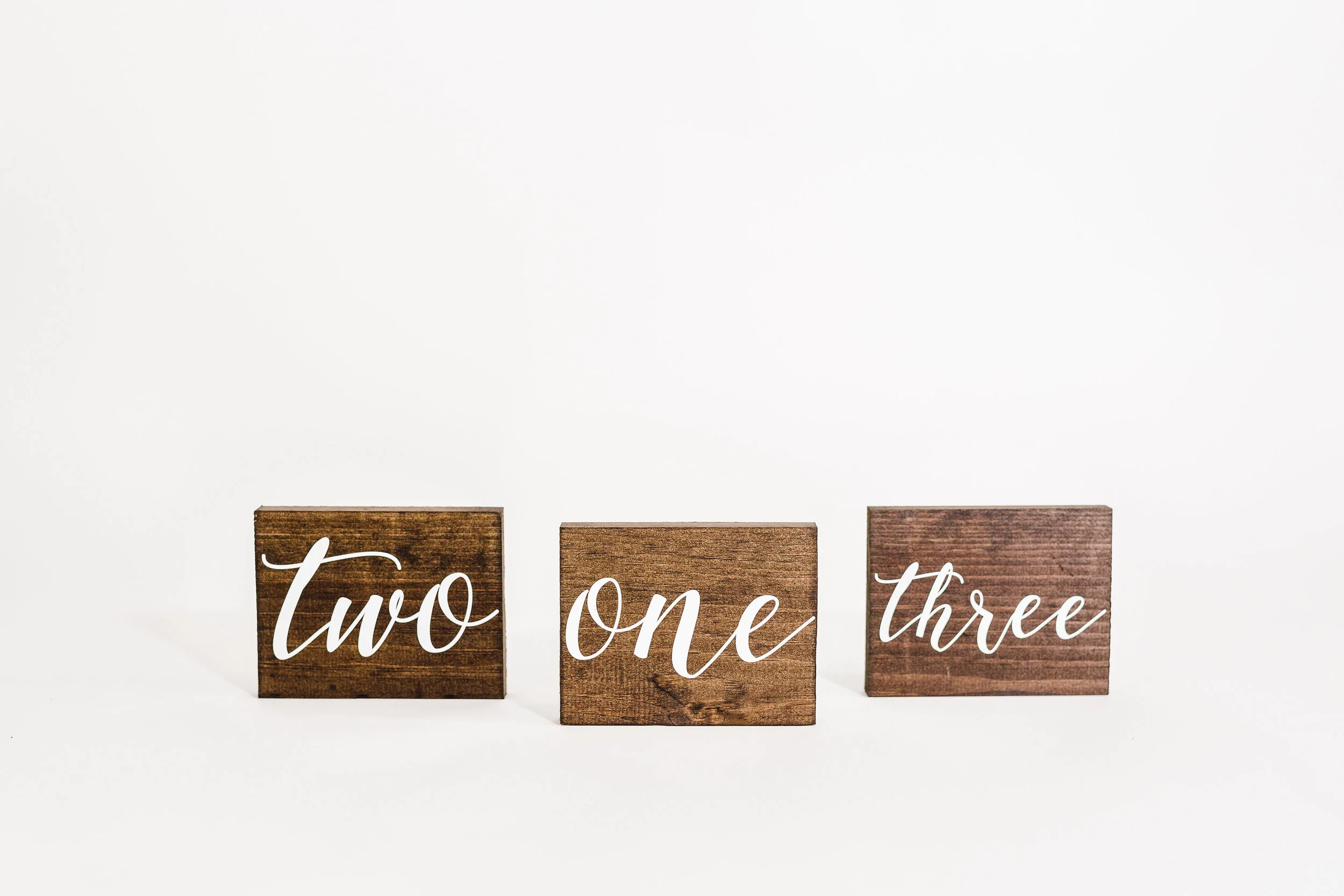 Wood Table Numbers