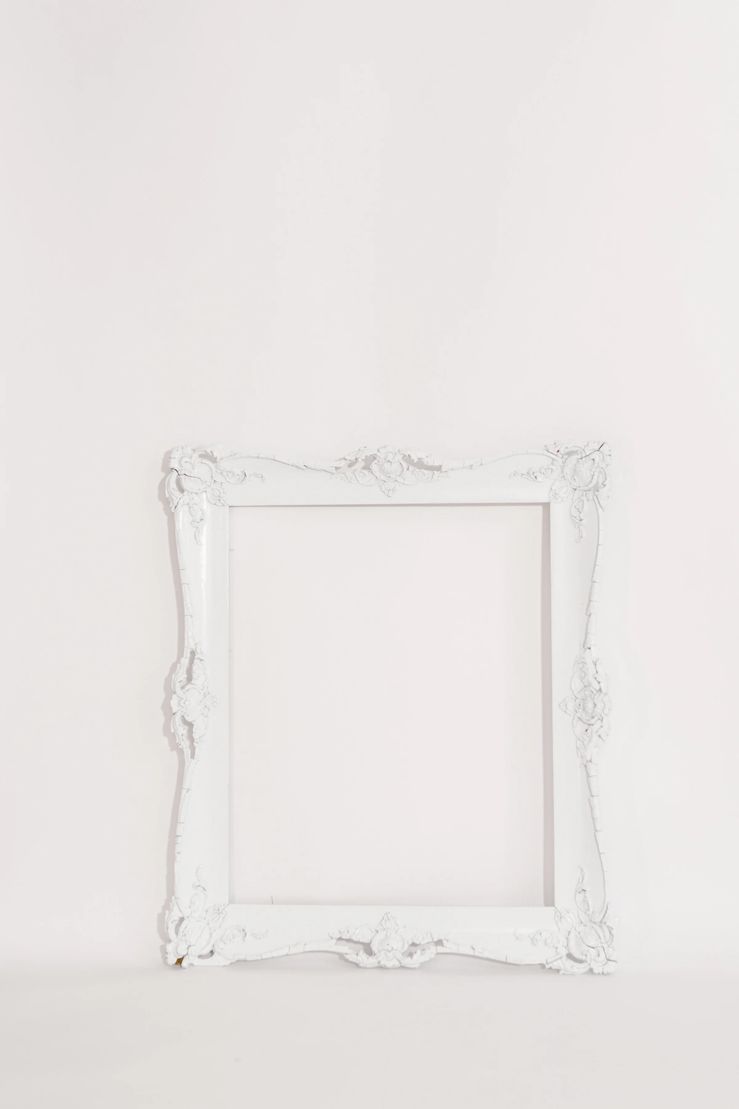 White Ornate Frame