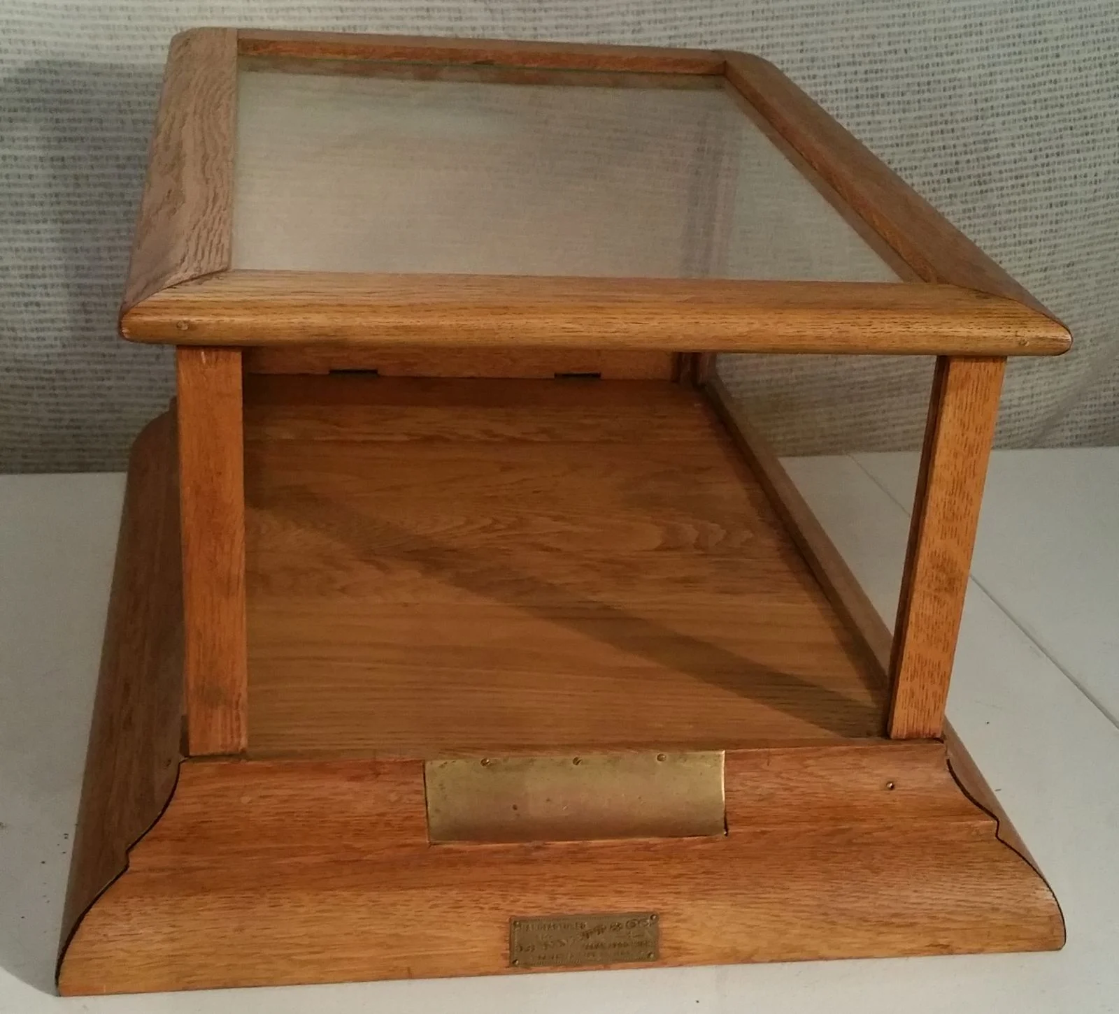 vintage tobacco cabinet 19th Century Bennett Tobacco Oak Display Cabinet — Vintage Cool Stuff