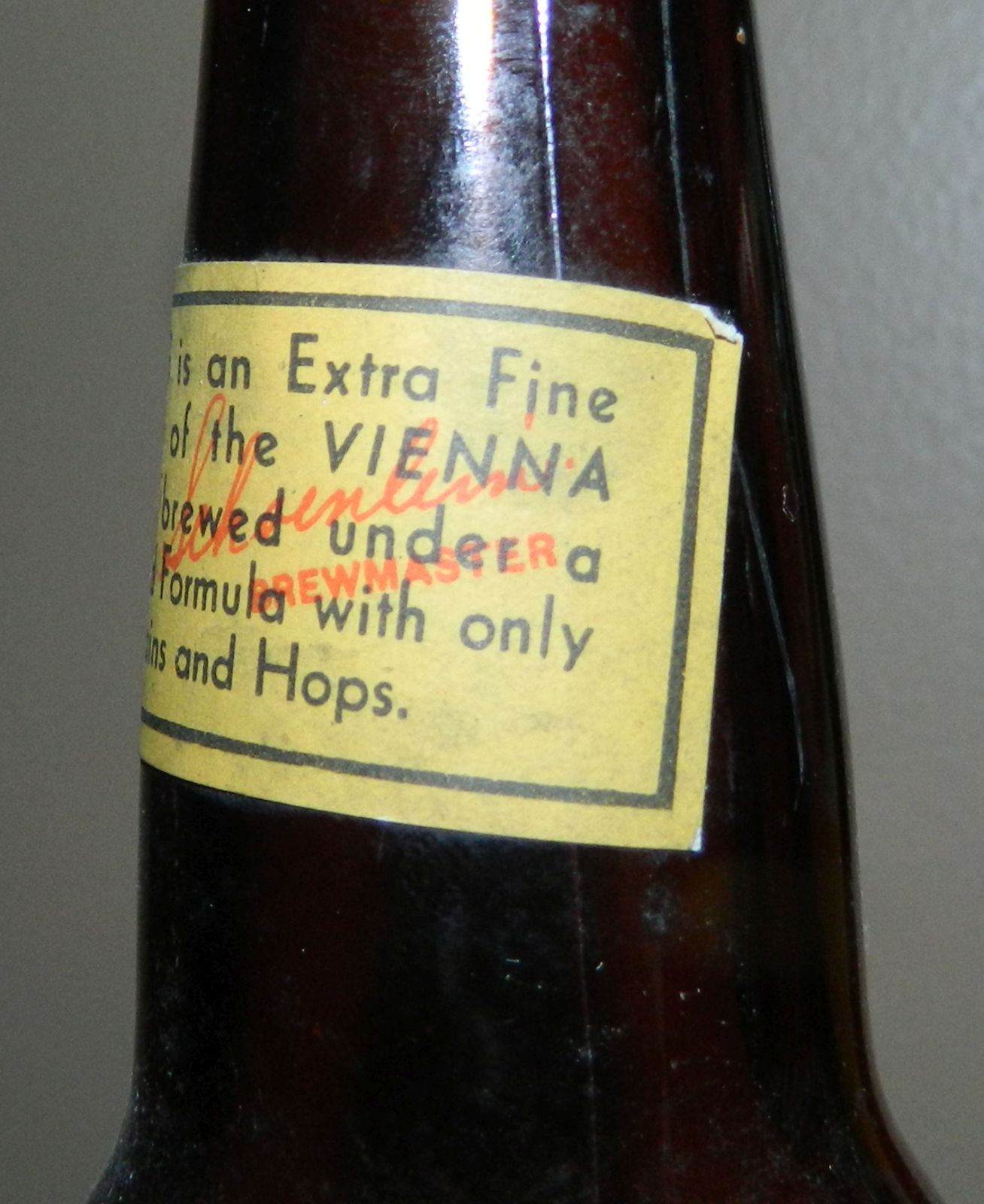 Old Vienna Style Draft Beer Unused 4 1/2x6 Label Chicago IL