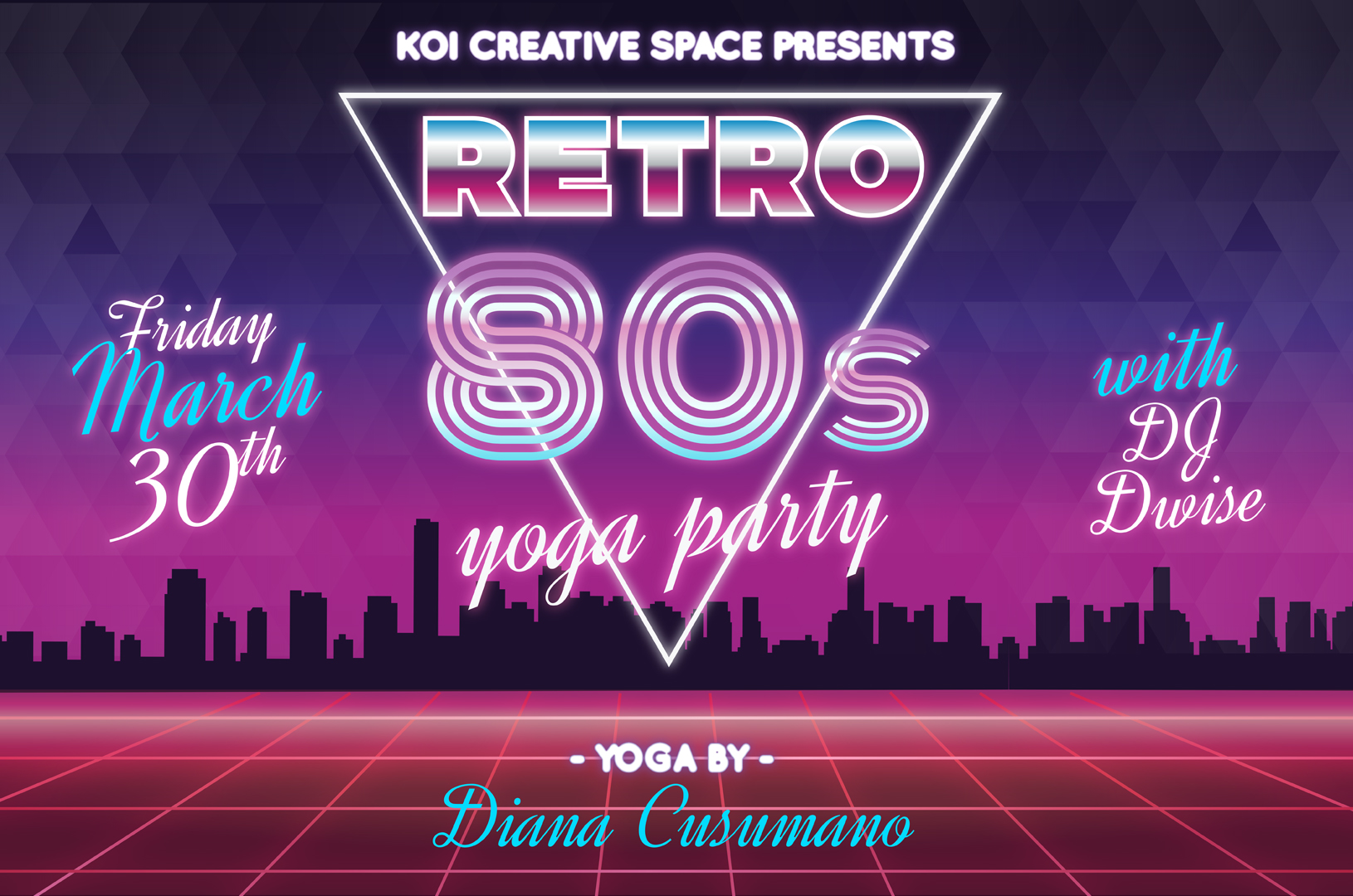 Beer & Yoga - Retro 80s Party Edition