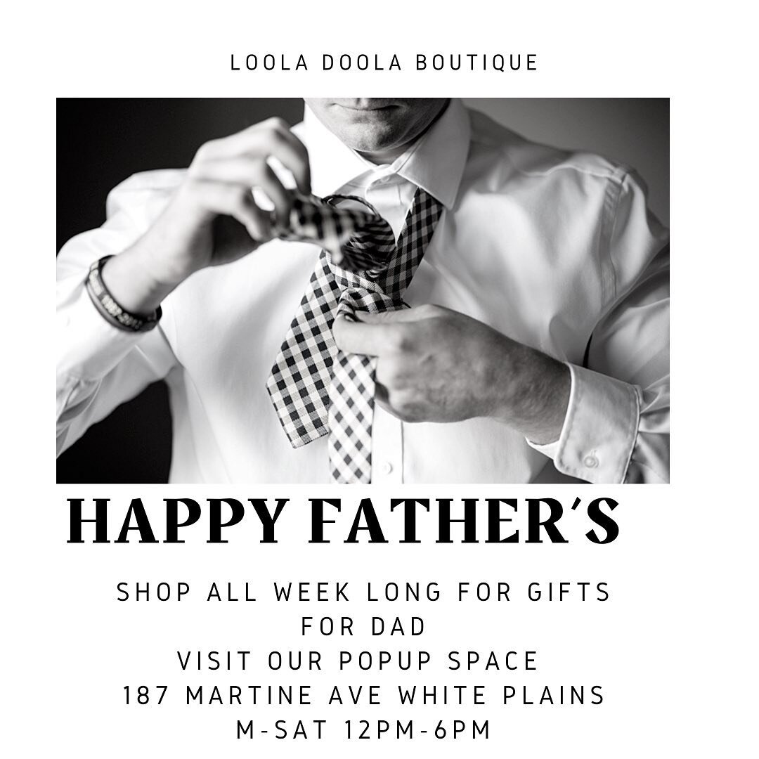 Looking for unique Father&rsquo;s Day gifts?? Look no further! Pop in this week to @popupwhiteplains and shop our dad&rsquo;s day gifts. Shop shades, natural skincare for men, hats, totes, cool bracelets, and more!! All week M-Sat 12-6 @187 Martine A