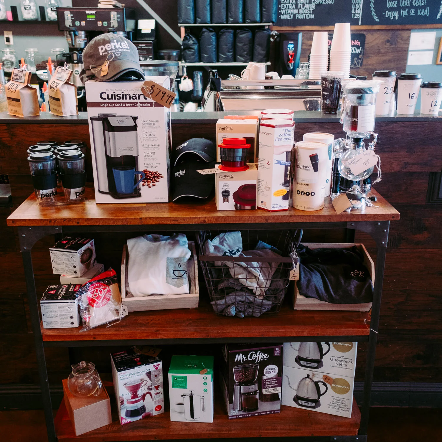 Local Coffee shop merchandise Washington Utah