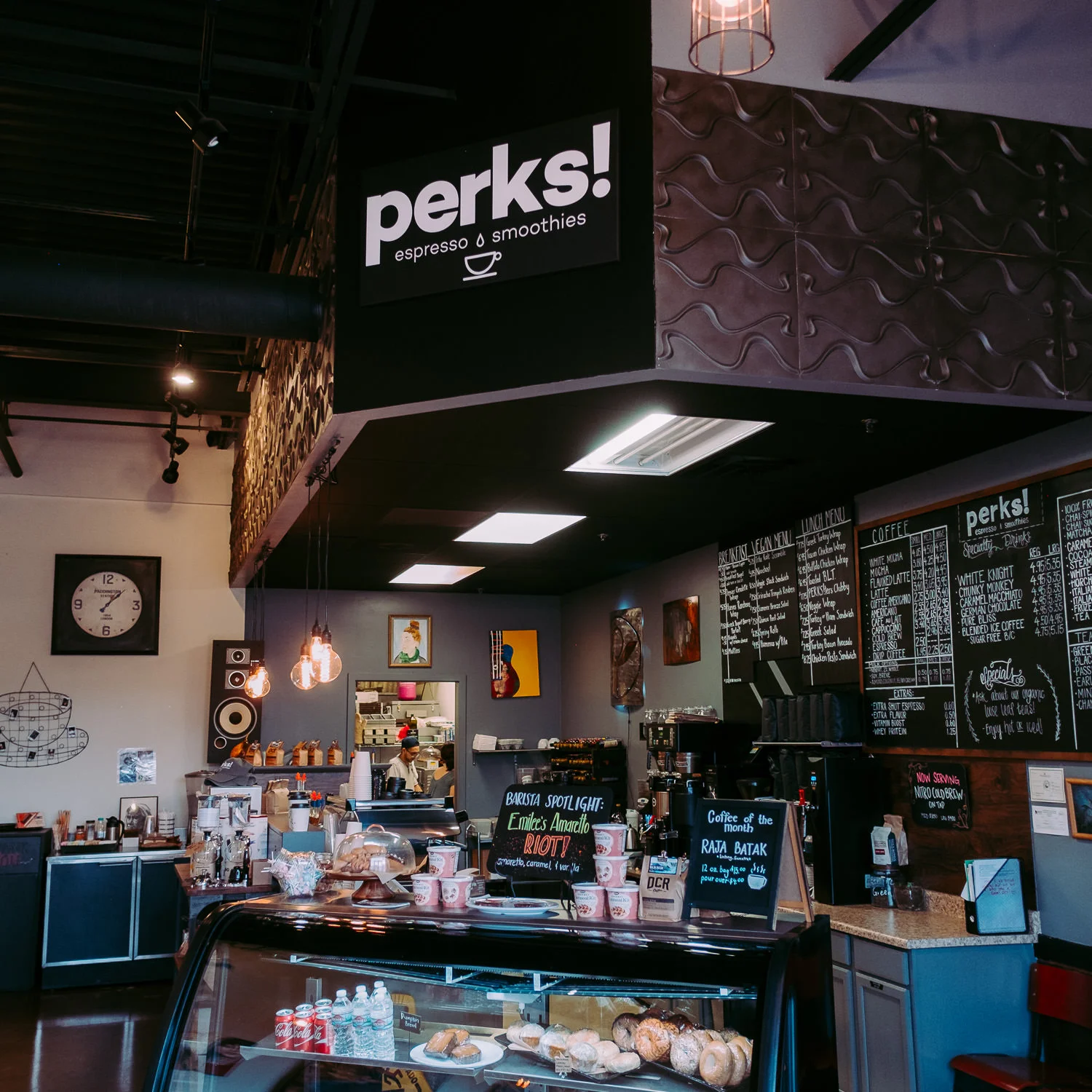 Trendy industrial coffee shop St George Utah