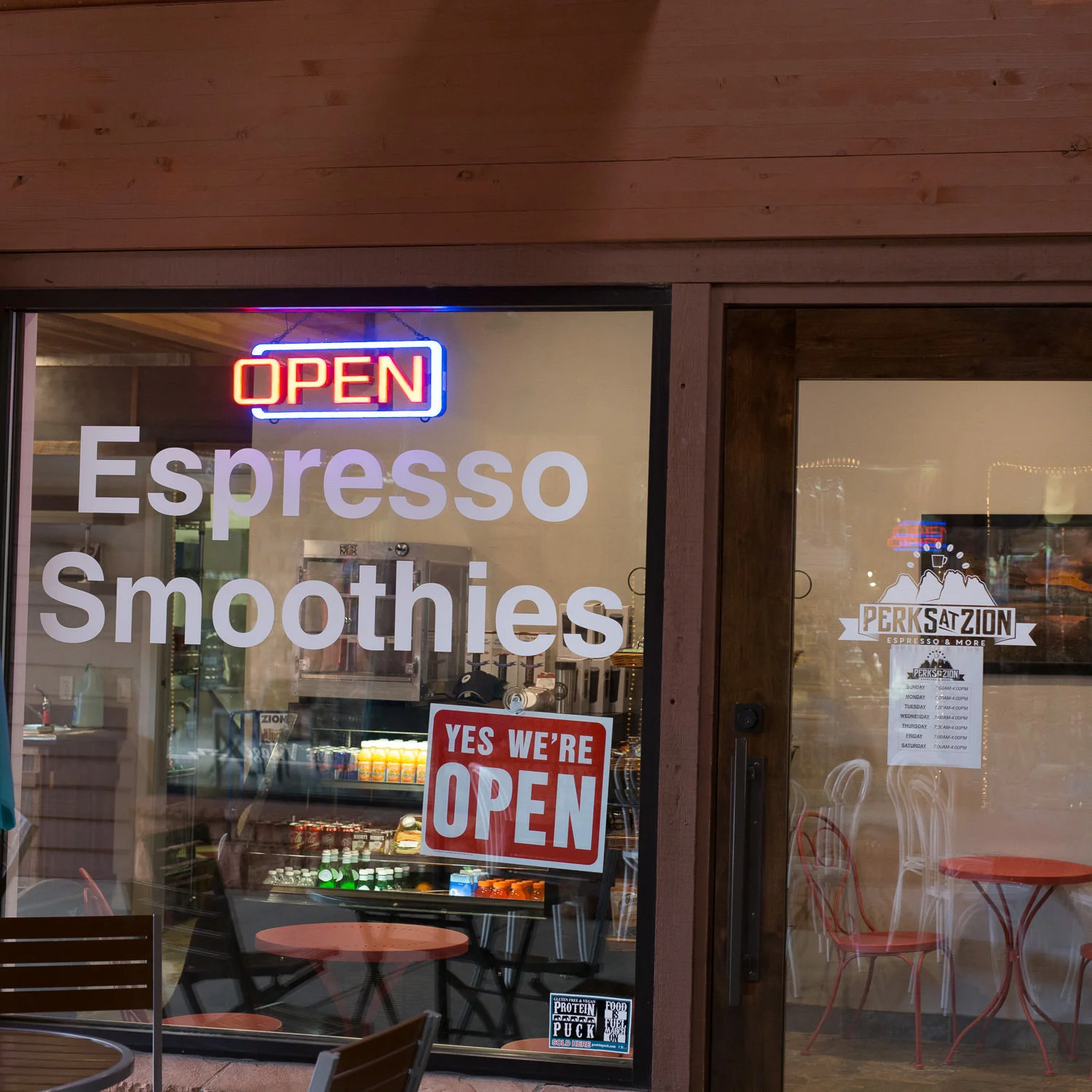 Zion National Park local coffee shop