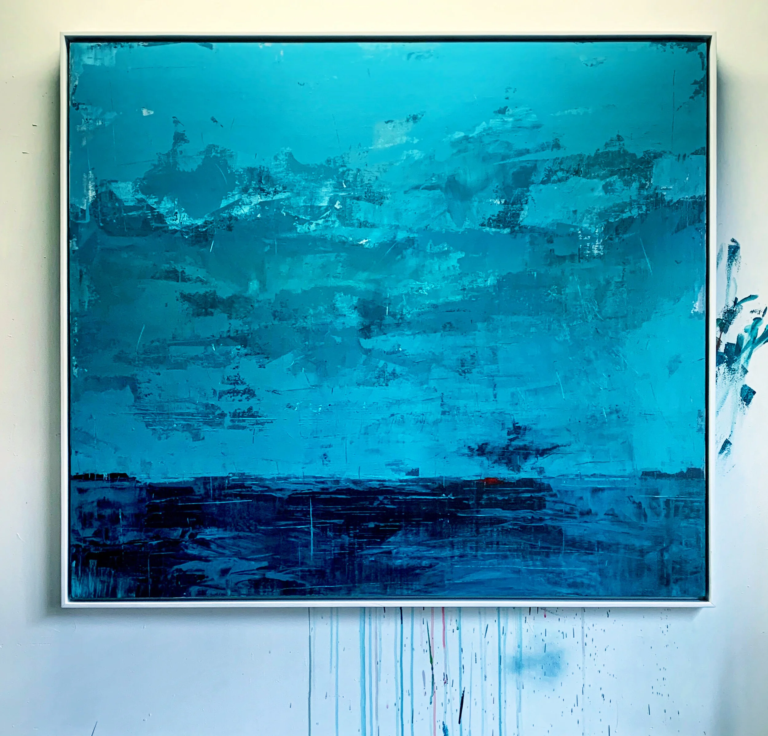 “Beachfire“Studio shot / 42 x 48 inches, framed / Available