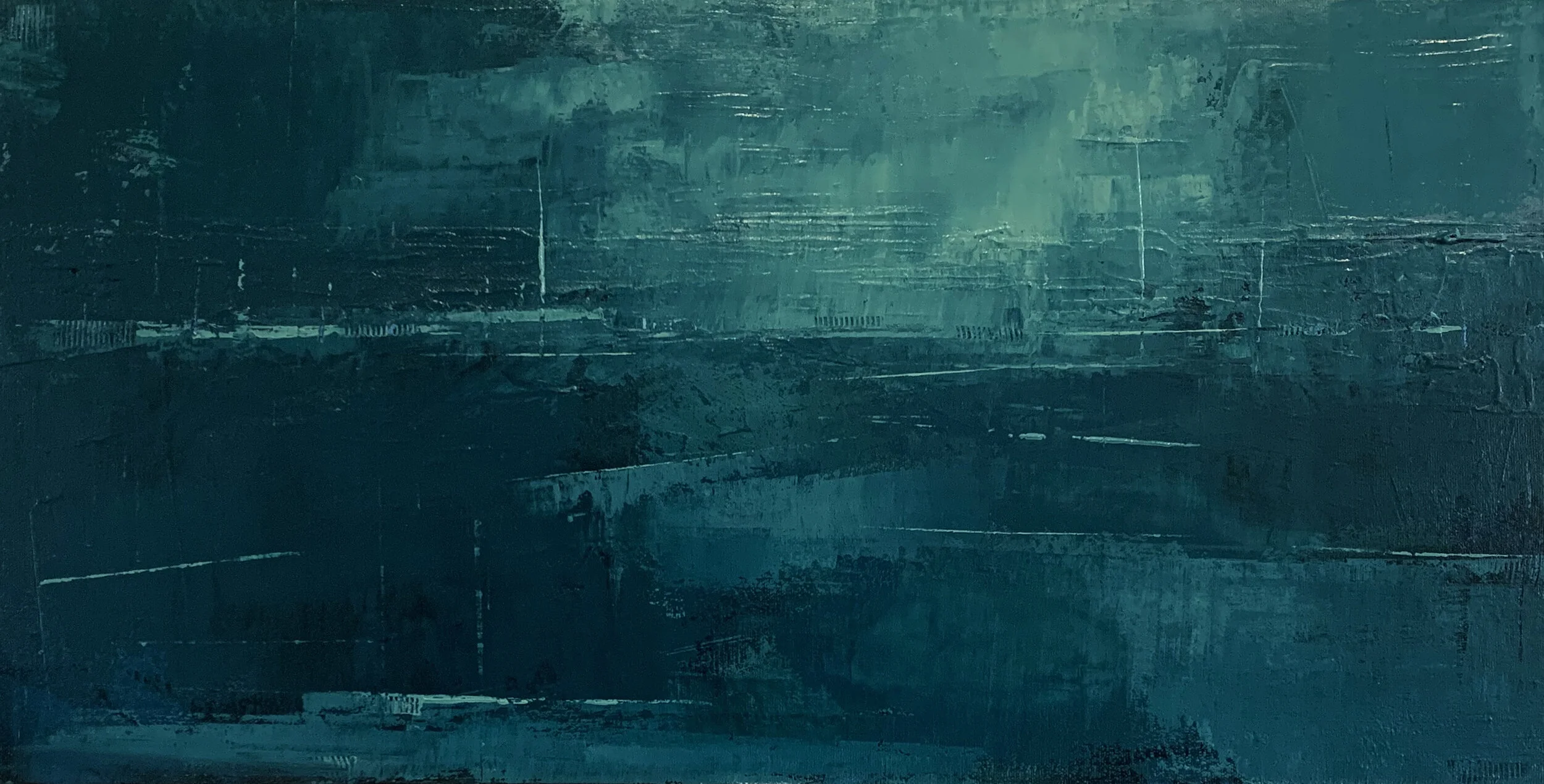 LAST LIGHT / acrylic on canvas / 12 x 24 inches / Available