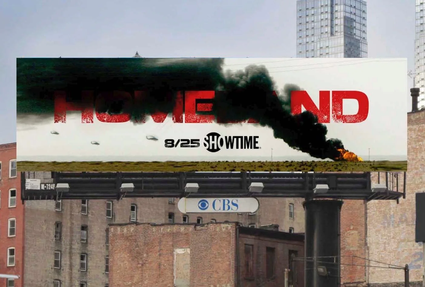  For the espionage thriller’s final season we developed three distinct campaigns, each tapping into a different aspect of the show:  1) position Homeland as an action/spy thriller  2) feature Carrie as the ultimate patriot doing what she does best – 