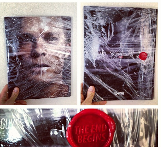  Dexter season 8 press kit, which came physically wrapped in plastic   