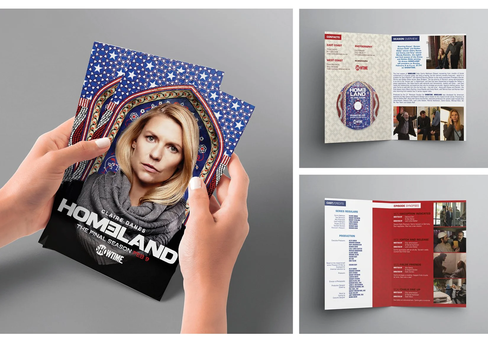  Homeland presskit - oversaw the design and development to help promote the final season 