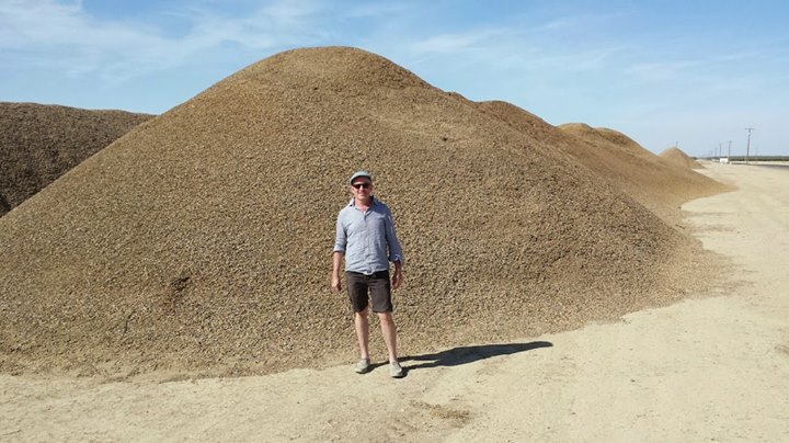  Almond hulls, Paramount Farms, San Joaquin Valley, California, 2014. 