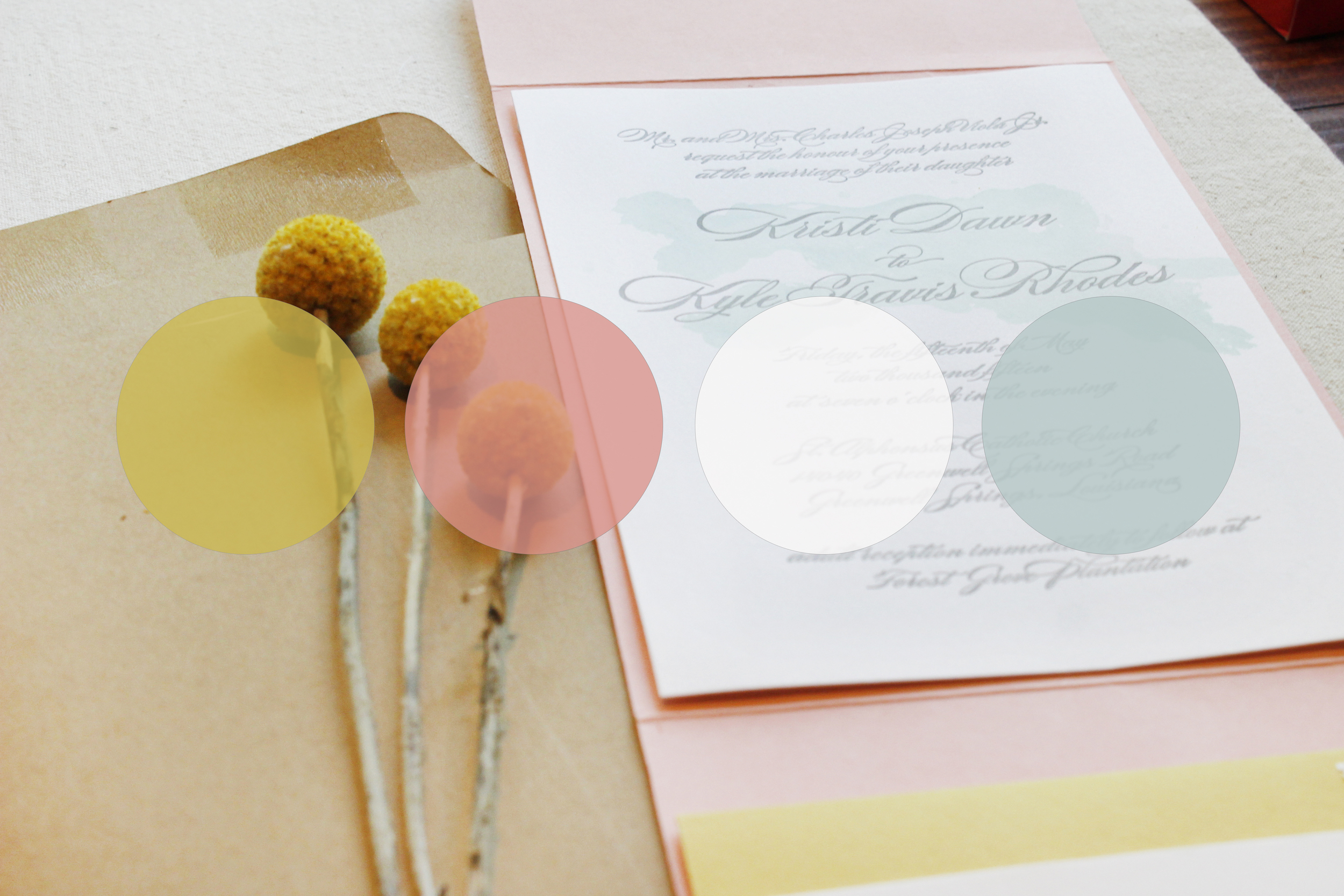 a floral inspired color scheme